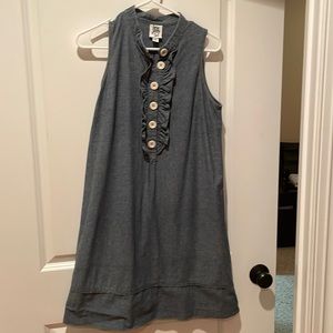 Sleeveless dress - chambray